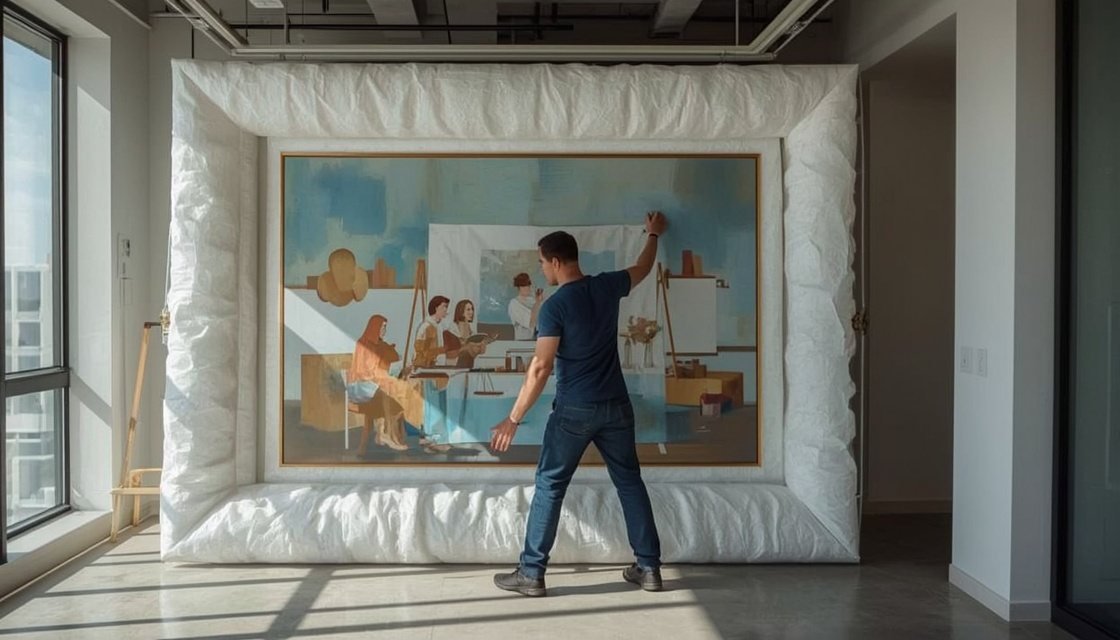 Kunstwerke beim Unternehmensumzug sicher versenden